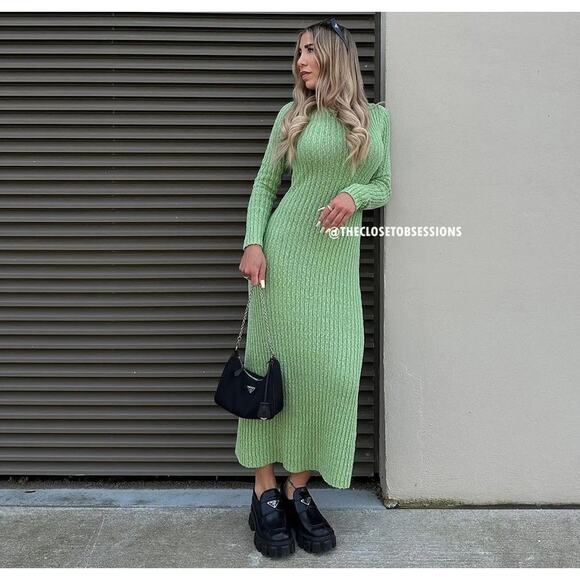 RARE!!! MANGO BLOGGER FAVE!!! Knit Maxi Dress NWT - Picture 1 of 16